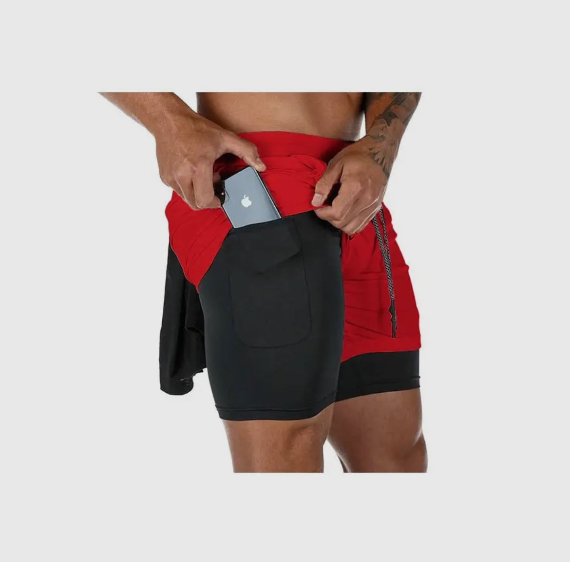 Men 2 in 1 set shorts