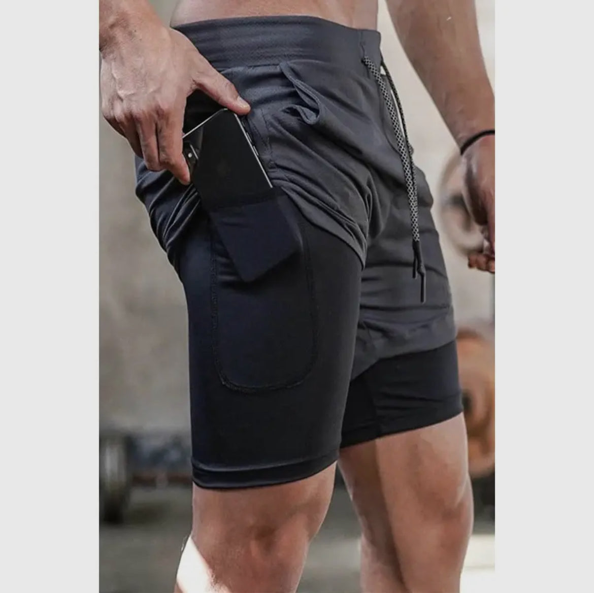 Men 2 in 1 set shorts