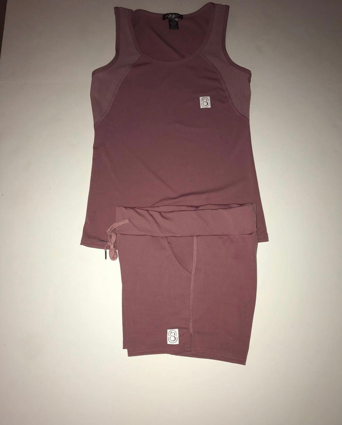 Short set with full tank top